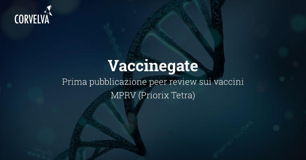 Prima pubblicazione peer review sui vaccini MPRV (Priorix Tetra)