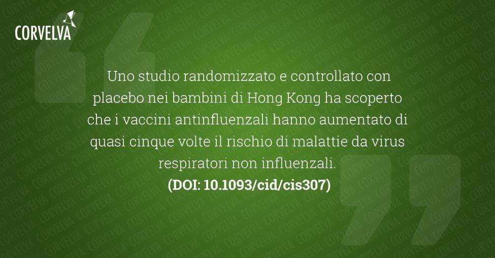 Aumento del rischio di infezioni da virus respiratorio non influenzali associate alla ricezione di vaccino antinfluenzale inattivato