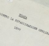 Contro la rivaccinazione obbligatoria - Dott. Carlo Ruata, 1899