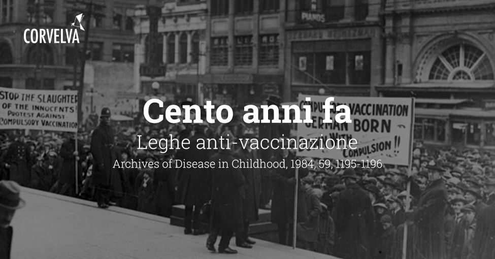 Cento anni fa: Leghe anti-vaccinazione